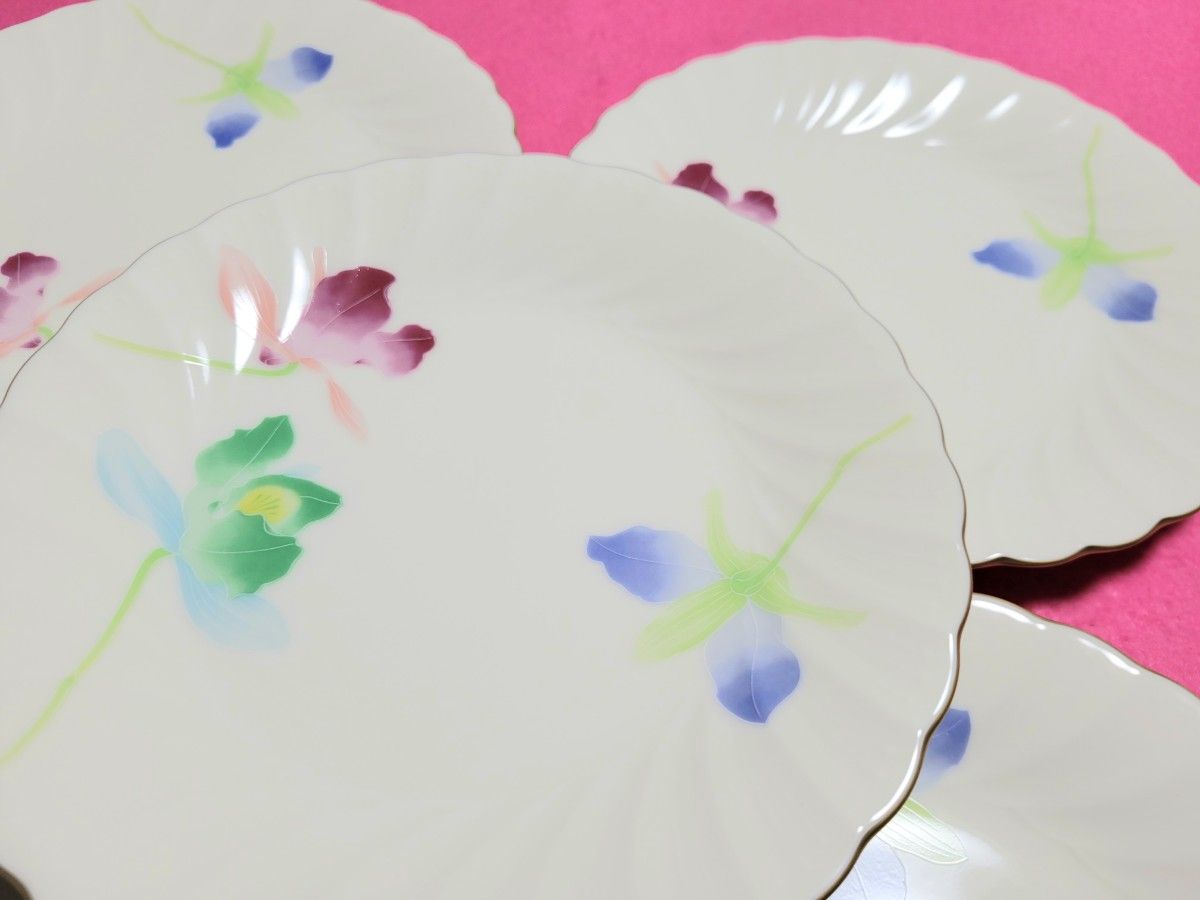 【新品未使用】【香蘭社】【5枚セット】 花柄　皿　食器