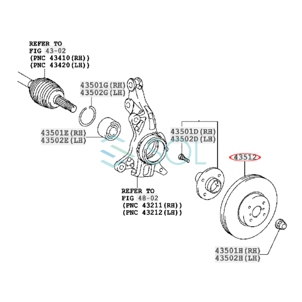  front brake rotor left right set Daihatsu Boon Luminas M502G M512G 43512-52120 shipping deadline 18 hour 