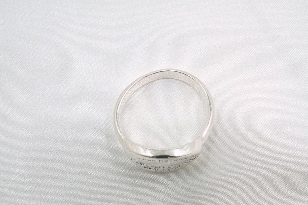 ティファニー リターン トゥ リング 指輪 約13号 オバール ロゴ SV925 銀 シルバー アクセサリー TIFFANY&Co. 8401j_画像6
