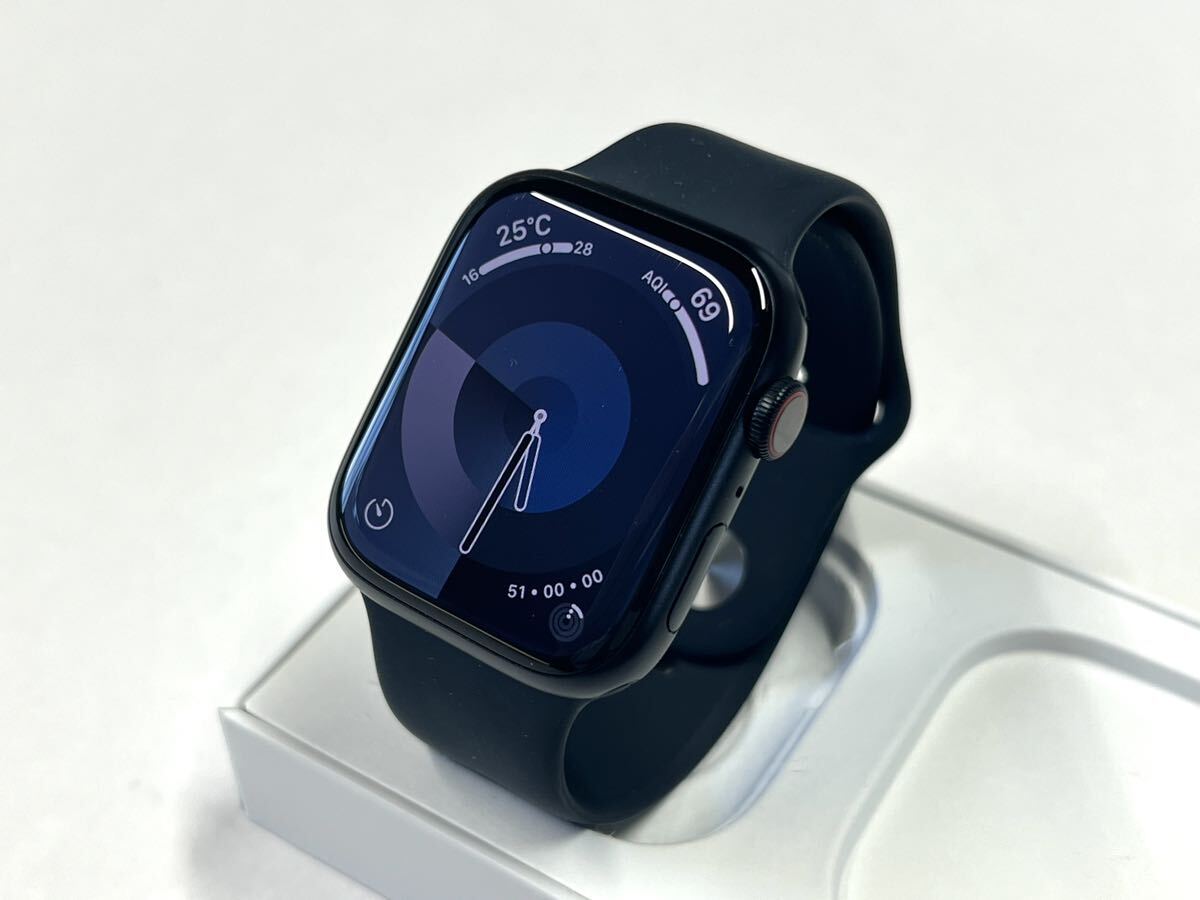 * быстрое решение бесплатная доставка * Apple Watch Series 7 45mm Apple часы midnight aluminium GPS Cellular оригинальный товар спорт частота 