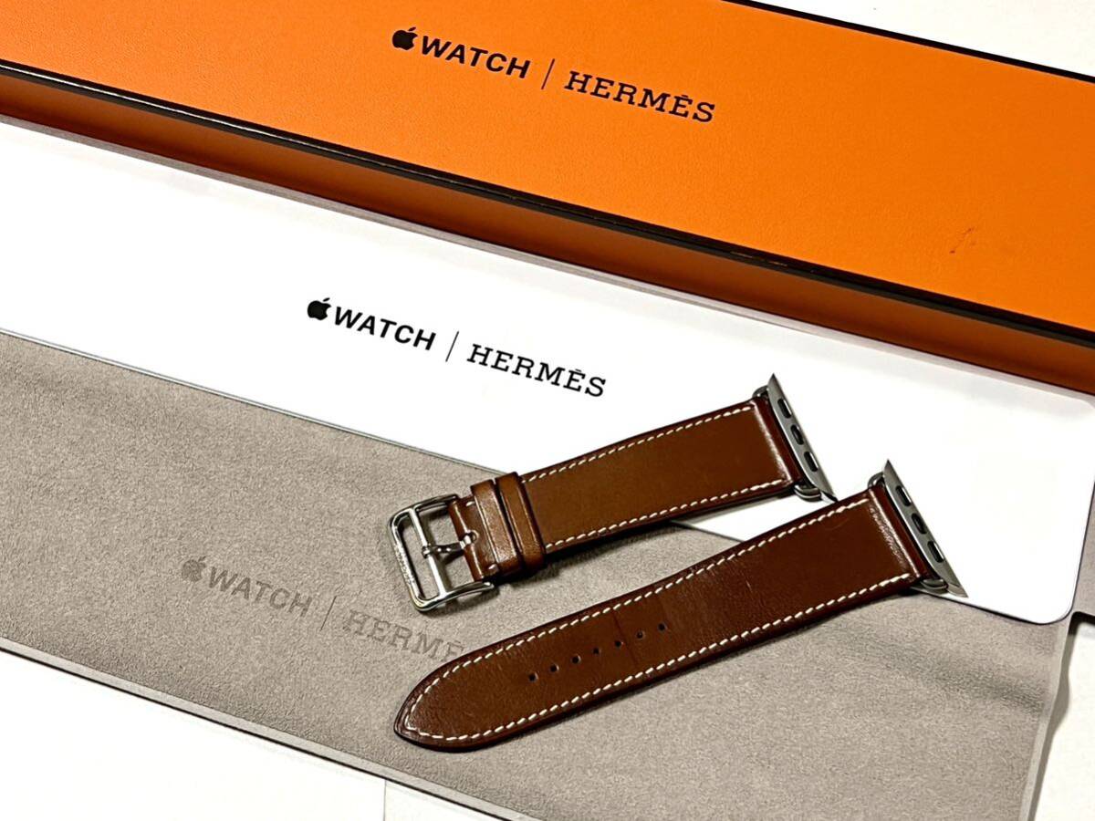 ★ 即決 送料無料 ★ Apple Watch Hermes フォーヴ シンプルトゥール レザーストラップ 45mm 44mm 42mm アップルウォッチ エルメス レザー