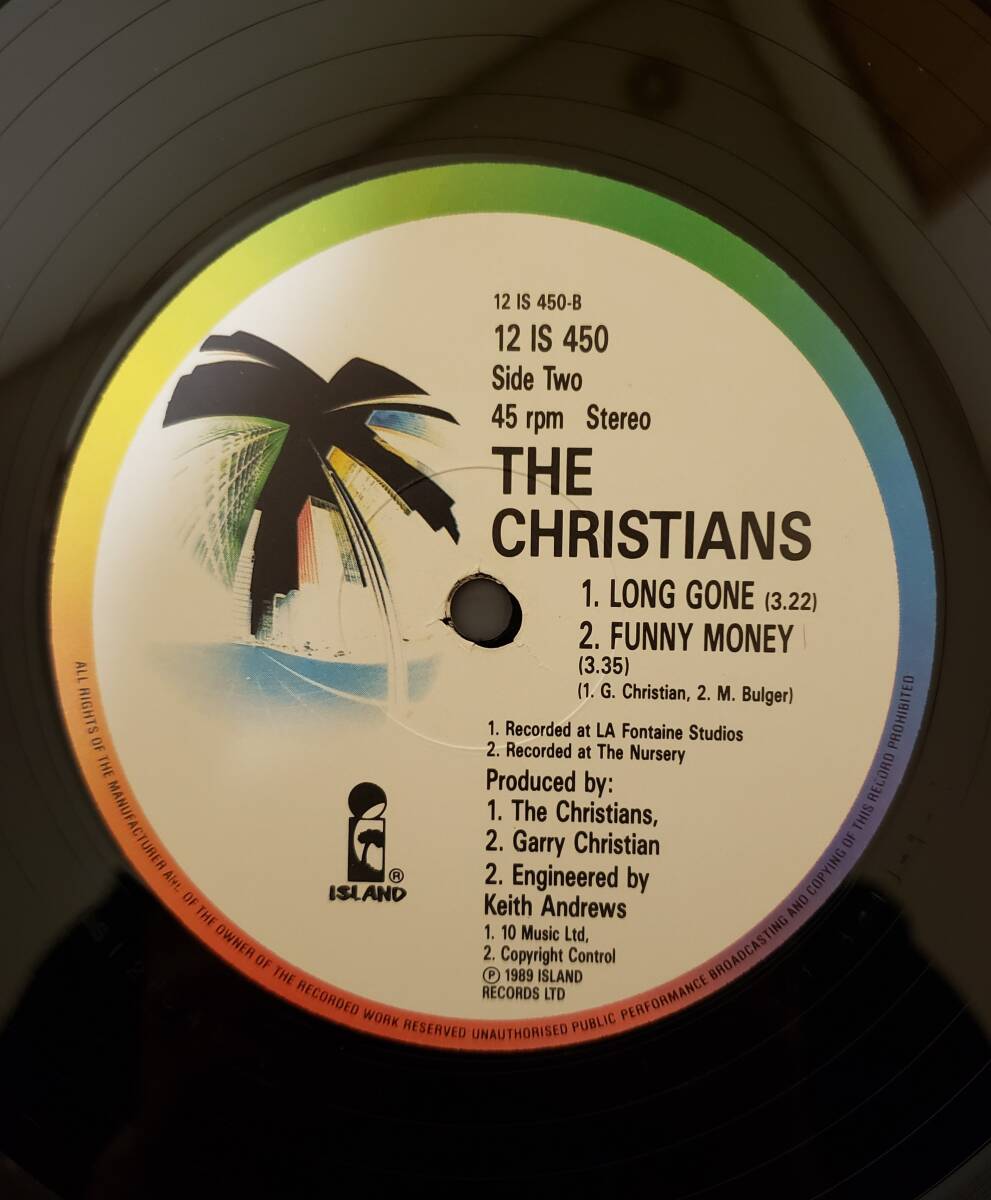 12inch UK盤 THE CHRISTIANS ■ WORDS ■ ３曲入りEP（２曲アルバム未収録）_画像5