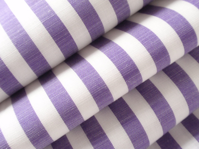 即決♪4mパープルロンドンストライプ 綿１００％ 紫×白♪の画像5