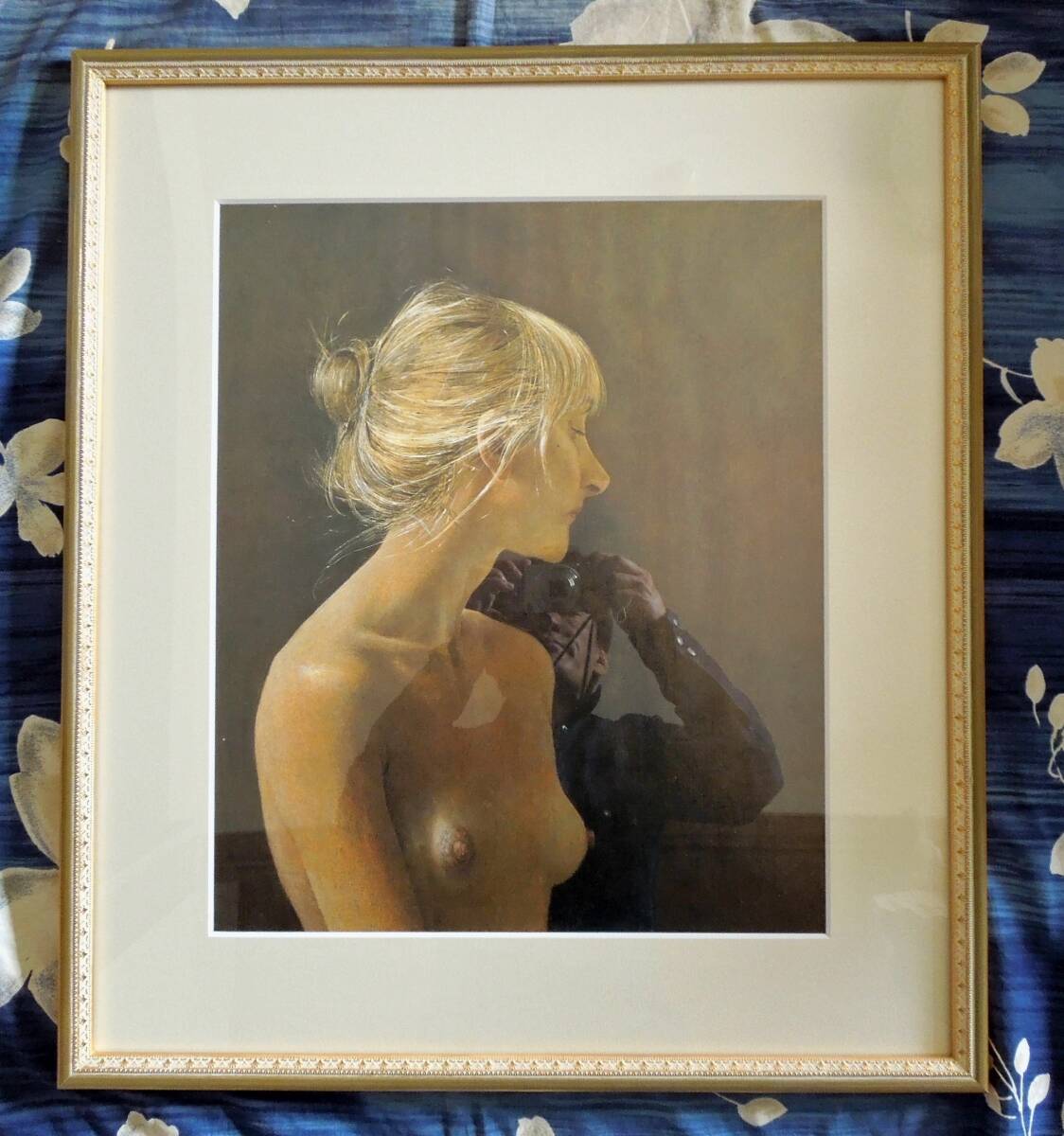 レア　アンドリュー・ワイエス　Beauty Mark　泣きほくろ 裸婦　Andrew Wyeth　加藤近代美術館　アメリカ 　写実主義　新額装済み