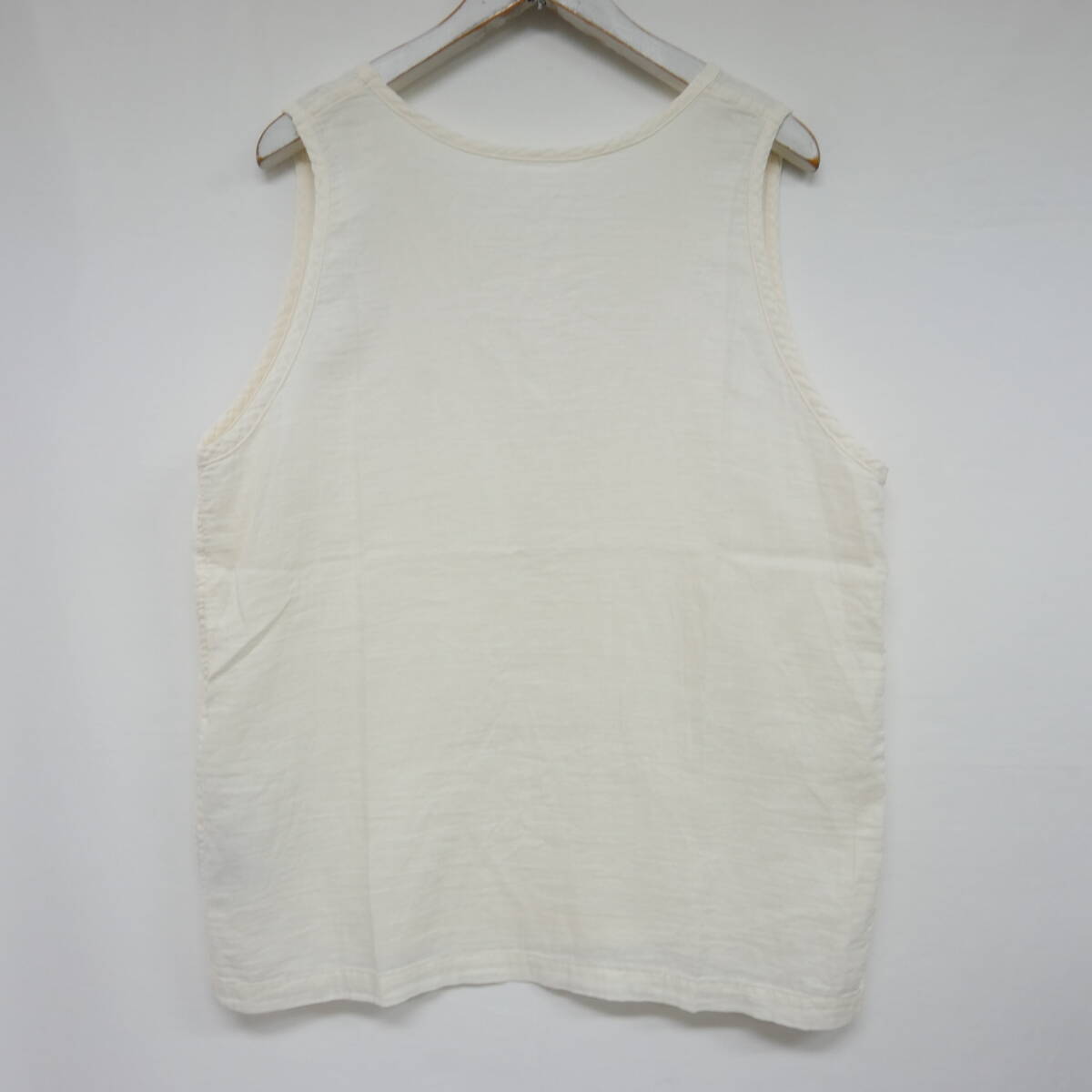 [1 jpy ] unused domestic regular Porter Classic Porter Classic 21SS GAUZE TANK TOP gauze tank top PC-056-1577 regular price 20350 jpy WHITE white 2