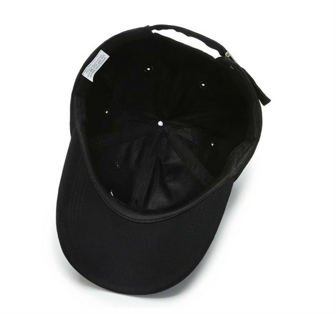 メンズ レディース キャップ 帽子 韓国 ロゴ つば付き ブラック 黒 英字 男女兼用 熱中症 運動会 アウトドア