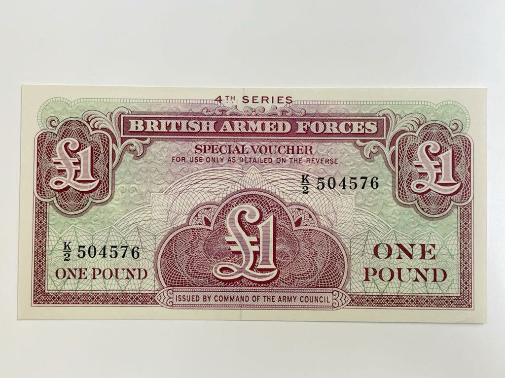 14、未使用　折れナシ　イギリス軍票　5枚　紙幣　古銭　貨幣　外国紙幣_画像6
