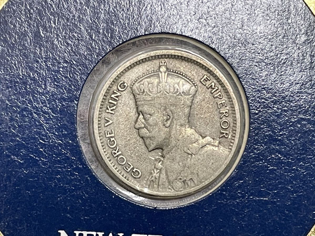 27、ニュージーランド銀貨　6ペンス　1936年　外国コイン　外国銀貨　古銭　貨幣_画像3