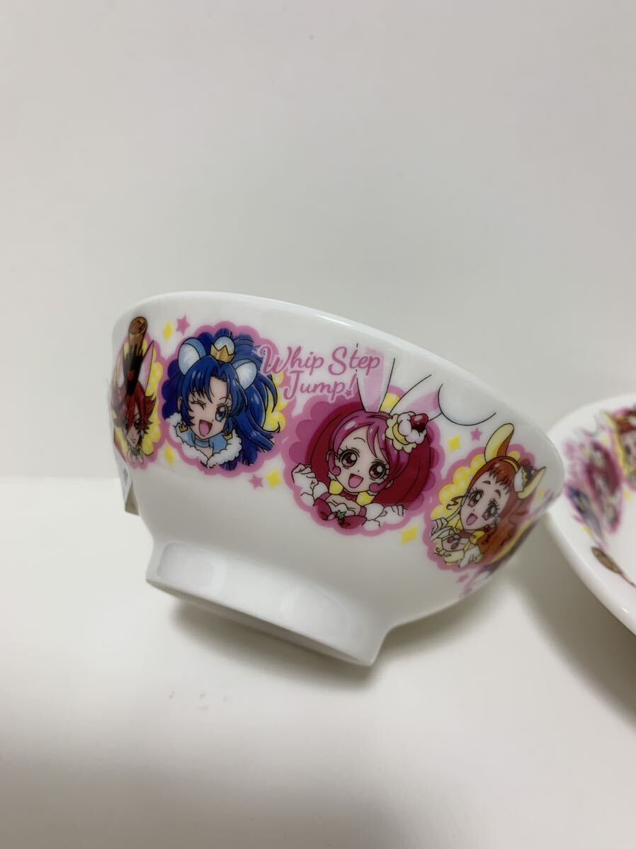 キラキラプリキュアアラモード 子供用 茶碗&フルーツ皿 陶器製_画像6