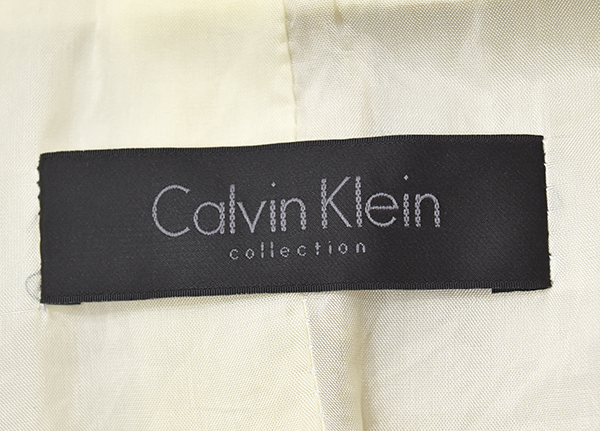 ◆北米限定の最上位ライン カルバンクラインコレクション【Calvin Klein COLLECTION】コットンツイル 1B テーラードジャケット Mサイズ相当_画像4
