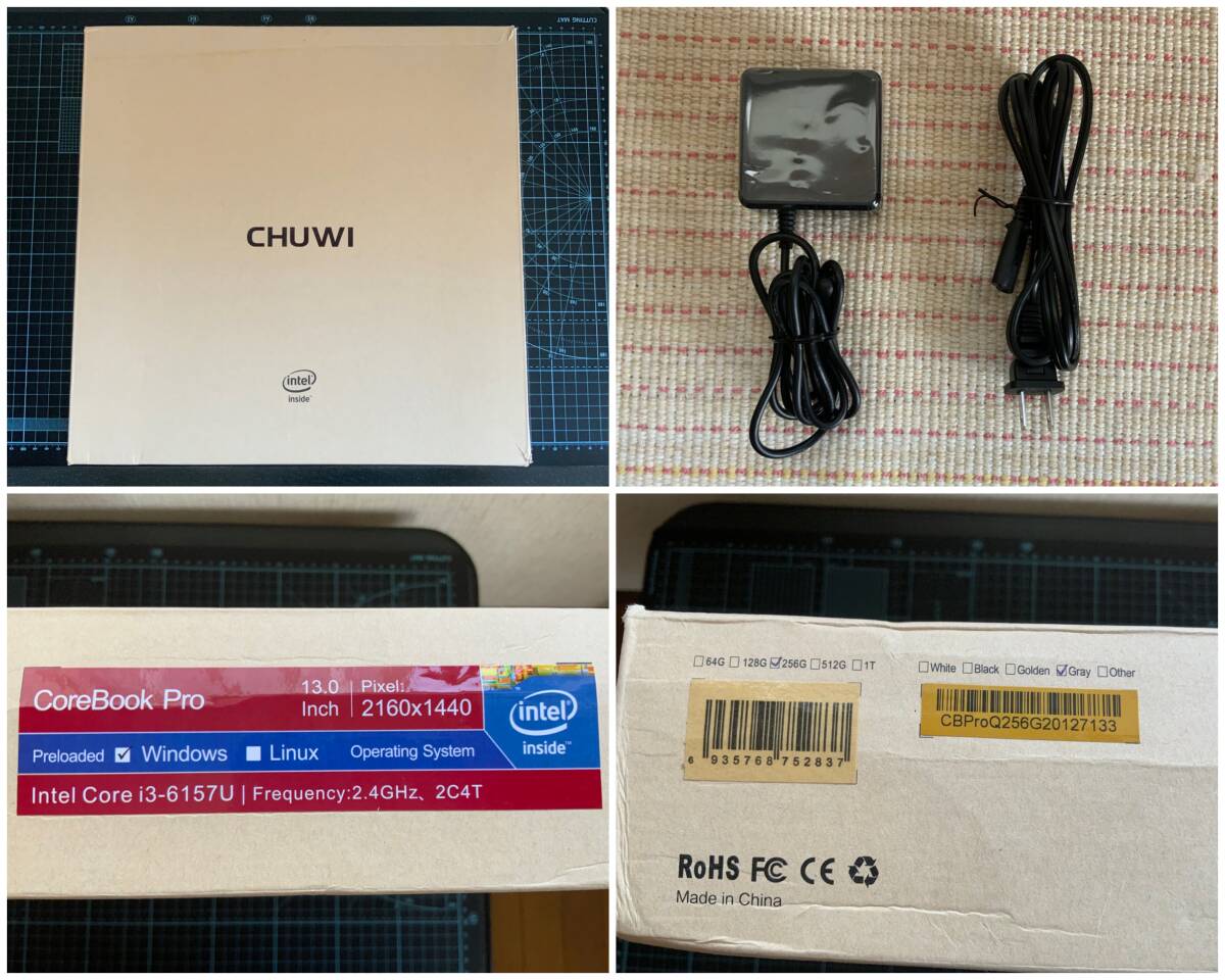 CHUWI CoreBook Pro ノートパソコン 13.3 8/256GB used ジャンク品の画像9