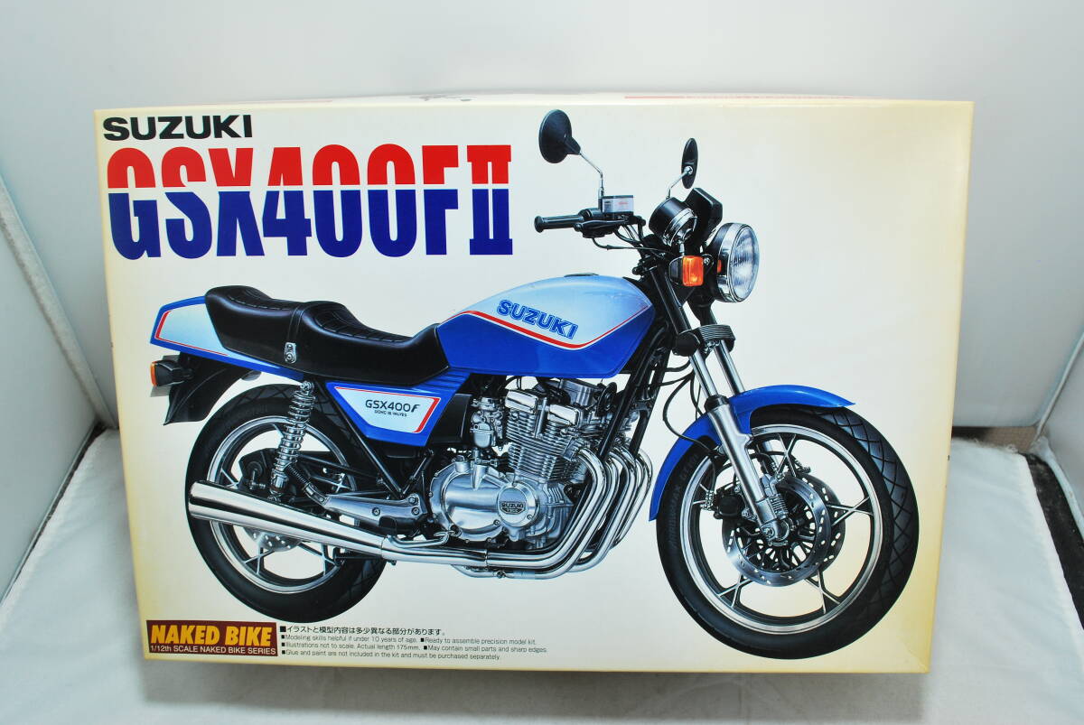 # редкий! нераспечатанный Aoshima 1/12 Suzuki GSX400FⅡ/2 1982 модель нэйкед мотоцикл серии #