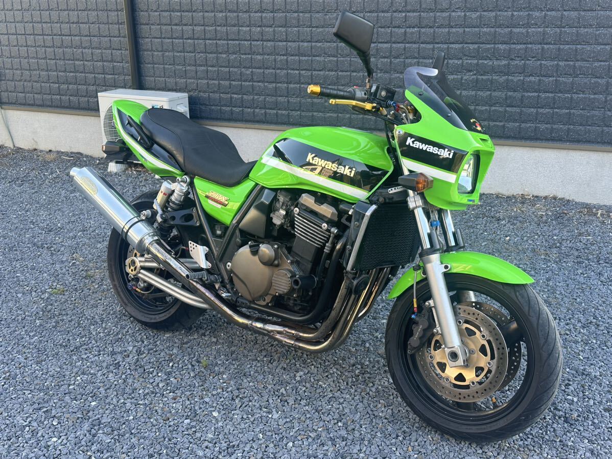 ZRX1200R 車検付き　ツキギレーシングマフラー　レイブリックヘッドライトバッテリー新品　ZRX1100 ダエグ ZRX1200D _画像1