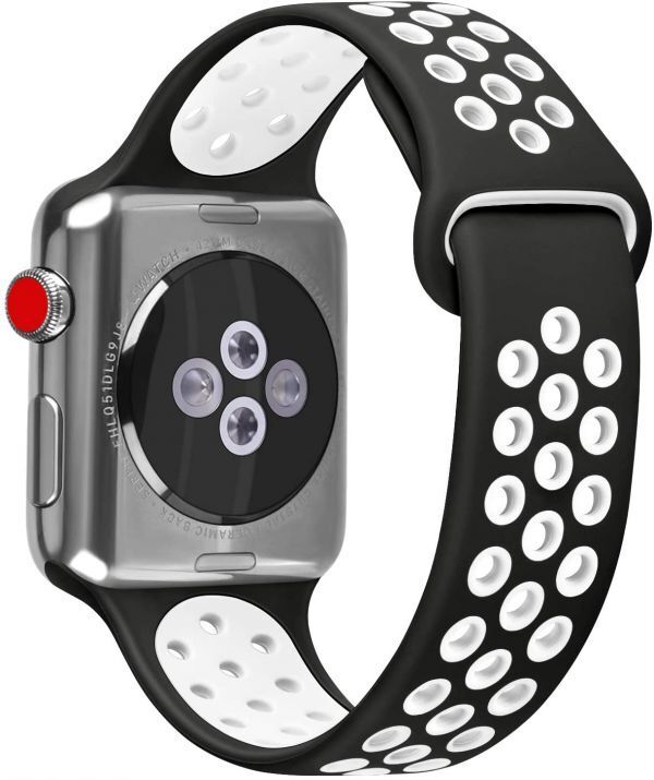 【B23】Apple Watchスポーツバンド42/44/45mm(ブラック)_画像4