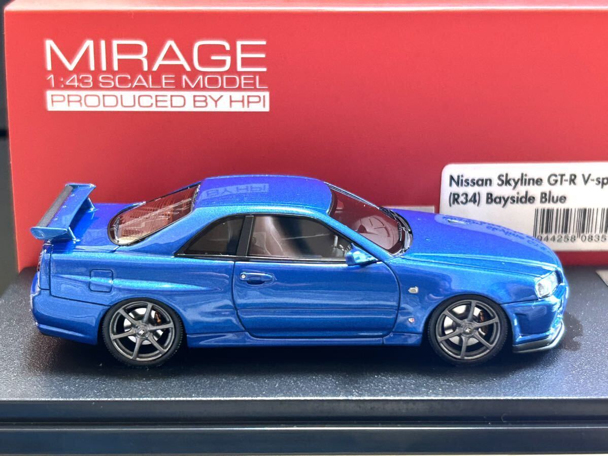 Hpi Racing 1/43 Nissan Skyline GT-R V-spec Ⅱ (R34) Bayside Blue・[8357]の画像4