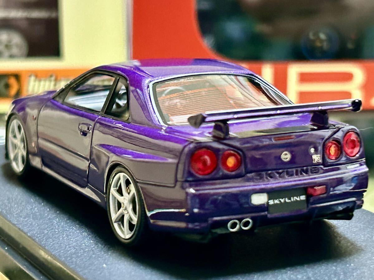 Hpi Racing 1/43 Nissan Skyline GT-R V-spec (R34) Midnight Purple Ⅲ・[8381] (残念な事に、左サイドミラーがありません。)の画像7