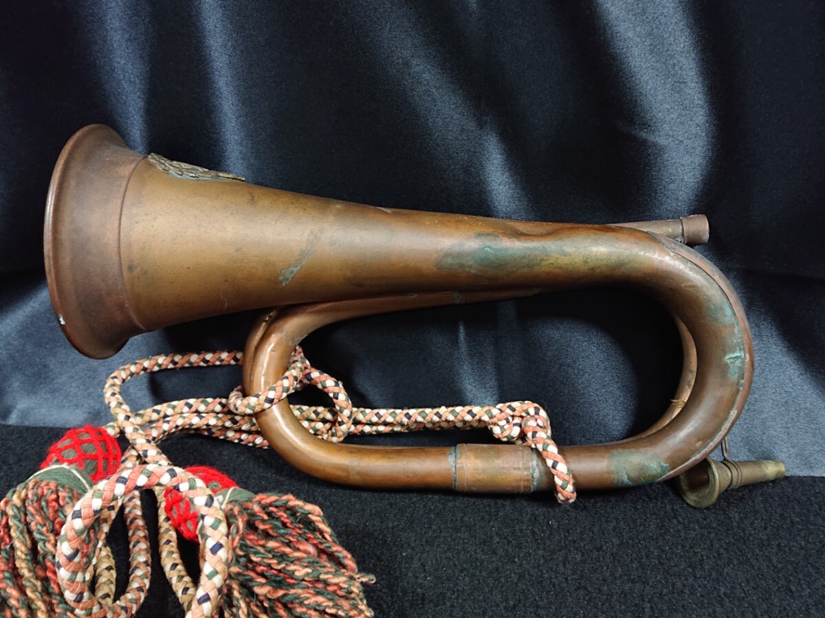 [ труба ] подробности неизвестен общая длина примерно 29cm шнур имеется царапина есть духовые инструменты античный retro 