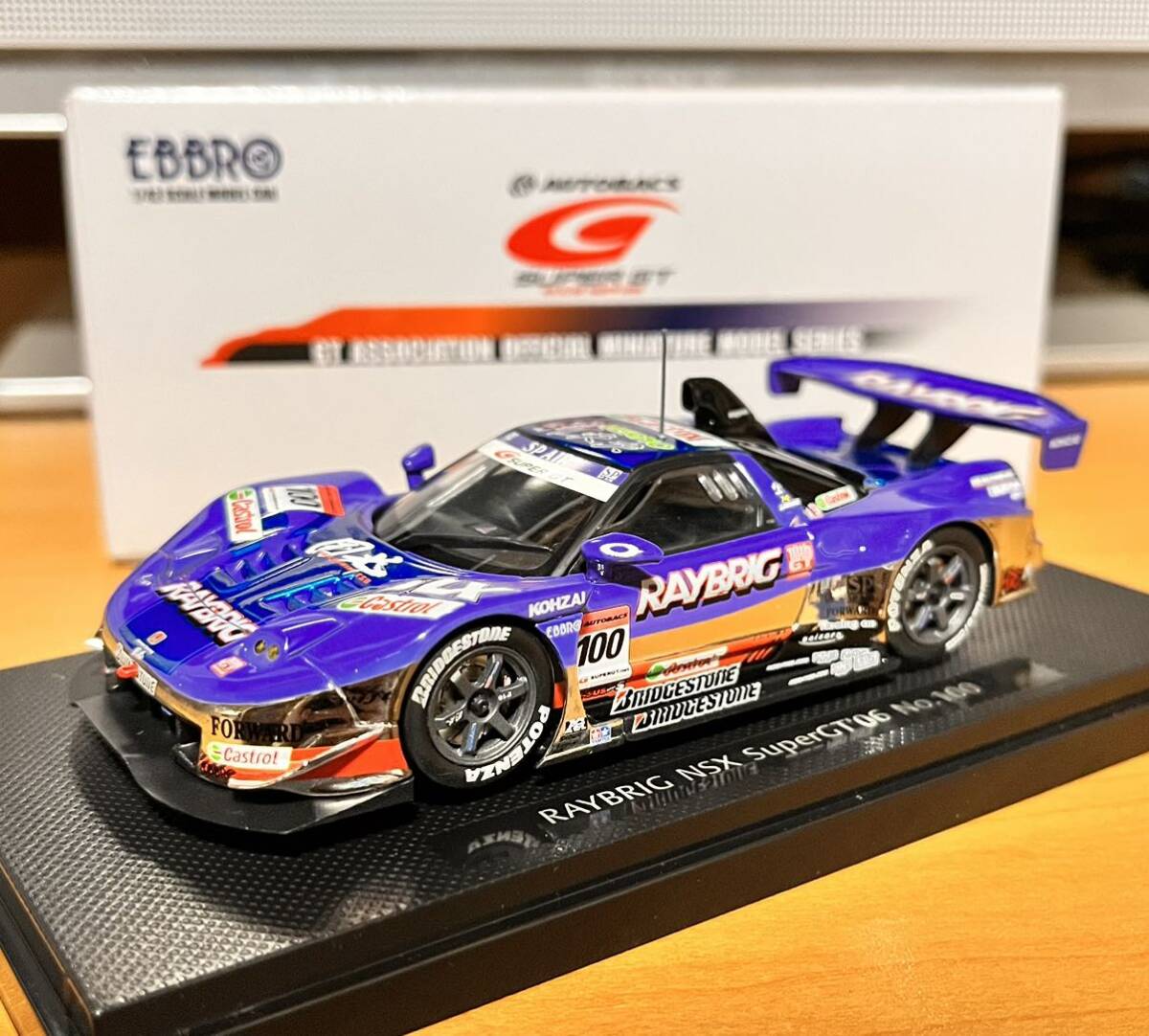 エブロ 1/43 スーパーGT 2006 RAYBRIG NSX SUPERGT '06 #100 レイブリック NSX _画像1