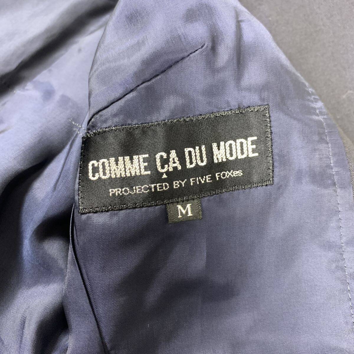  tag equipped Comme Ca Du Mode jacket navy wool silk .M YA6824