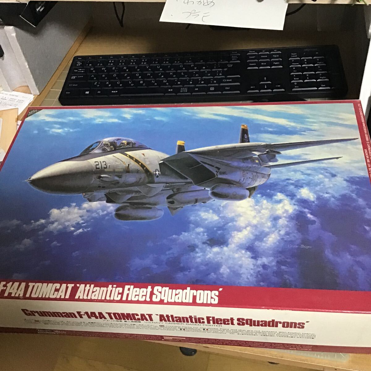 [HASEGAWA]　1/48　アメリカ海軍艦上戦闘機　F-14A　TOMCAT　大西洋空母航空団_画像1