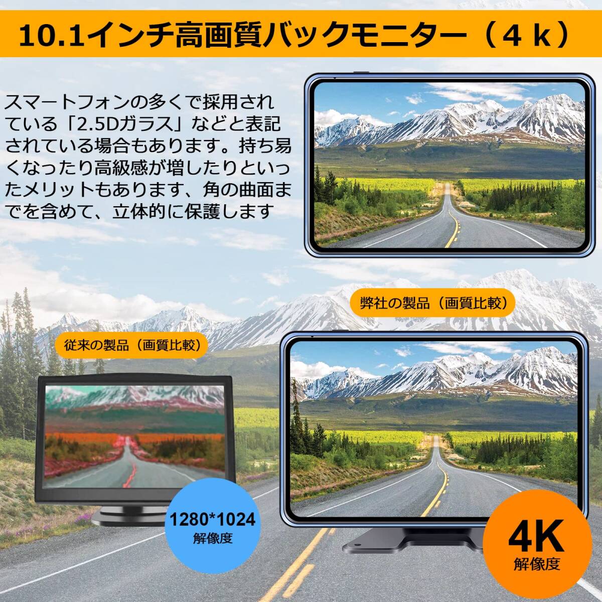 　IPSモニター10.1インチ搭載♪AHDバックカメラ