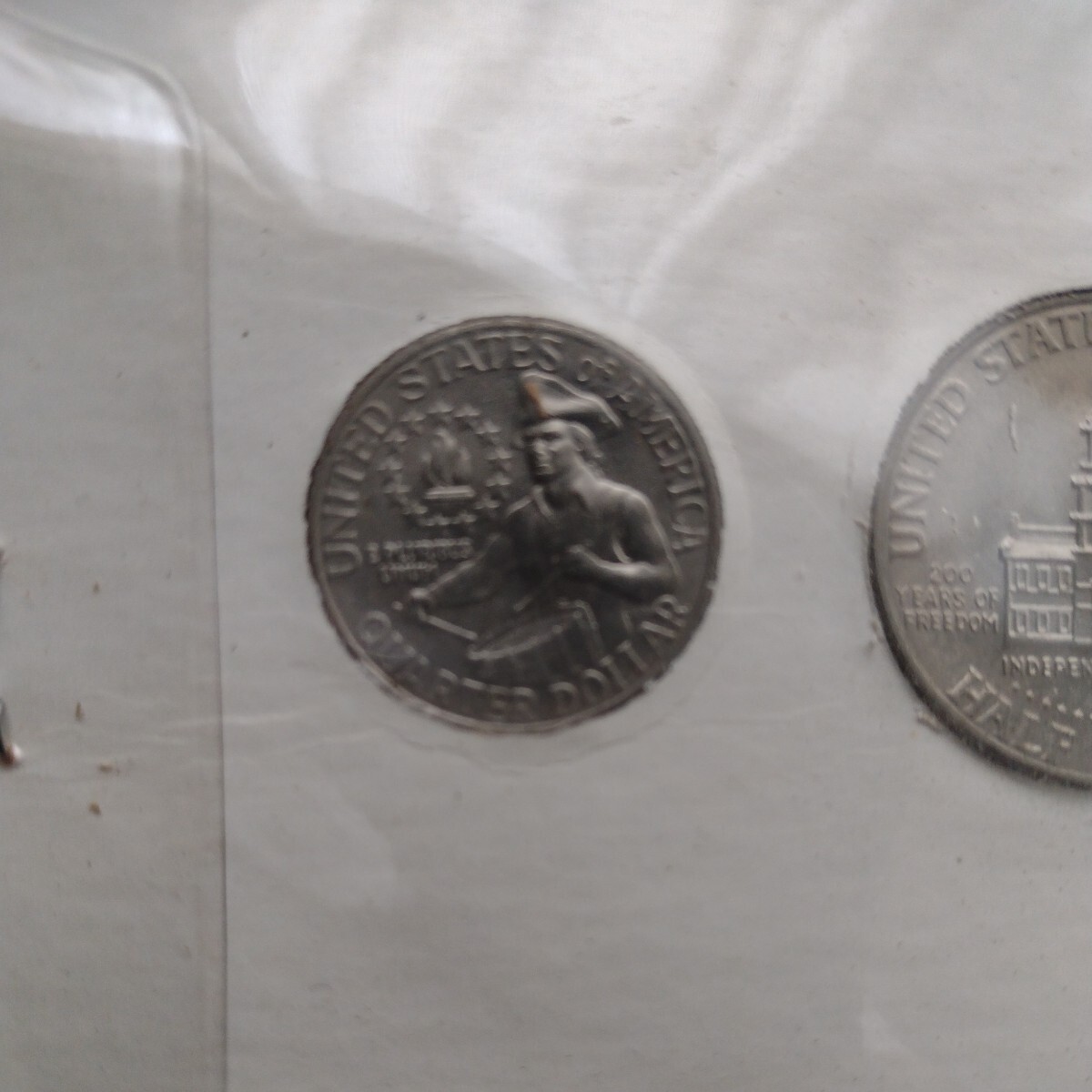 アメリカ合衆国　記念硬貨セット　１ドル　５０セント　２５セント　３枚セット　コイン_画像7