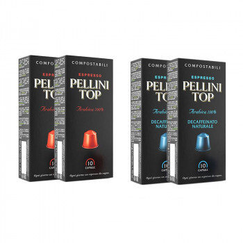Pellini(ペリーニ) エスプレッソカプセル トップ＆デカフェ 各2箱セット_画像1