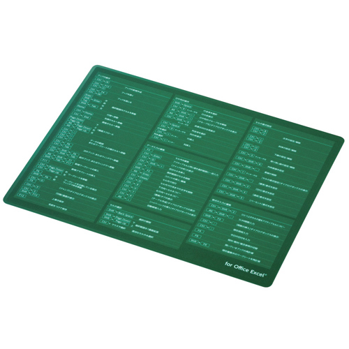  Elecom коврик для мыши ввод поддержка Excel XL размер зеленый MP-SCBGE