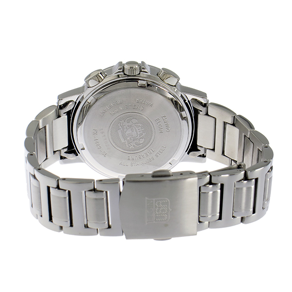 エルジン ELGIN クロノ クオーツ メンズ 腕時計 FK1409S-B ブラック 国内正規品 ブラック_画像4
