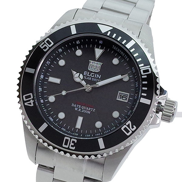 エルジン ELGIN 腕時計 メンズ FK1426S-B クォーツ グレー シルバー 国内正規品_画像1