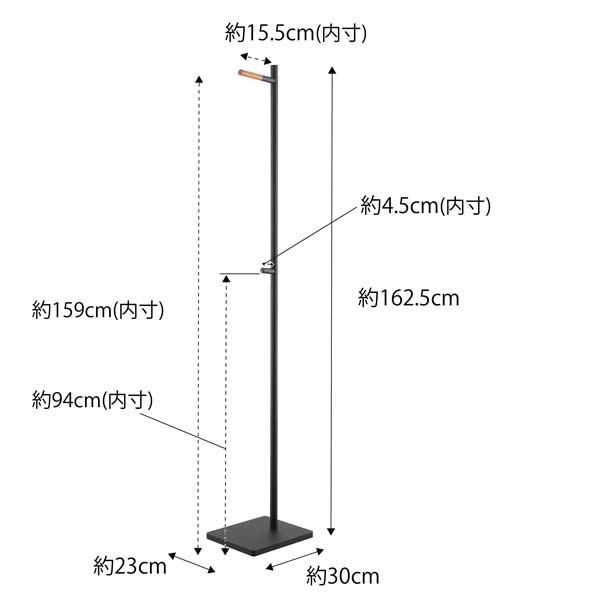 tower エントランスコートハンガー タワー ブラック_画像2