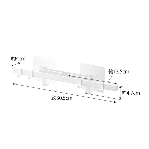 tower フィルムフックサニタリーハンガー タワー ホワイト 訳あり_画像2