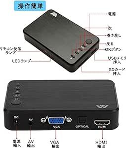 メディアプレーヤー 2023版マルチメディアプレイヤー デジタルHDプレーヤー HDMI接続・VGA接続・AVコンポジット接続対応_画像6