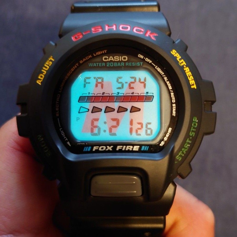 USED CASIO G-SHOCK DW-6695 FOX FIRE ベゼル 純正パッキン 電池 USED CASIO G-SHOCK DW-6695 FOX FIRE ベゼル 純正パッキン 電池