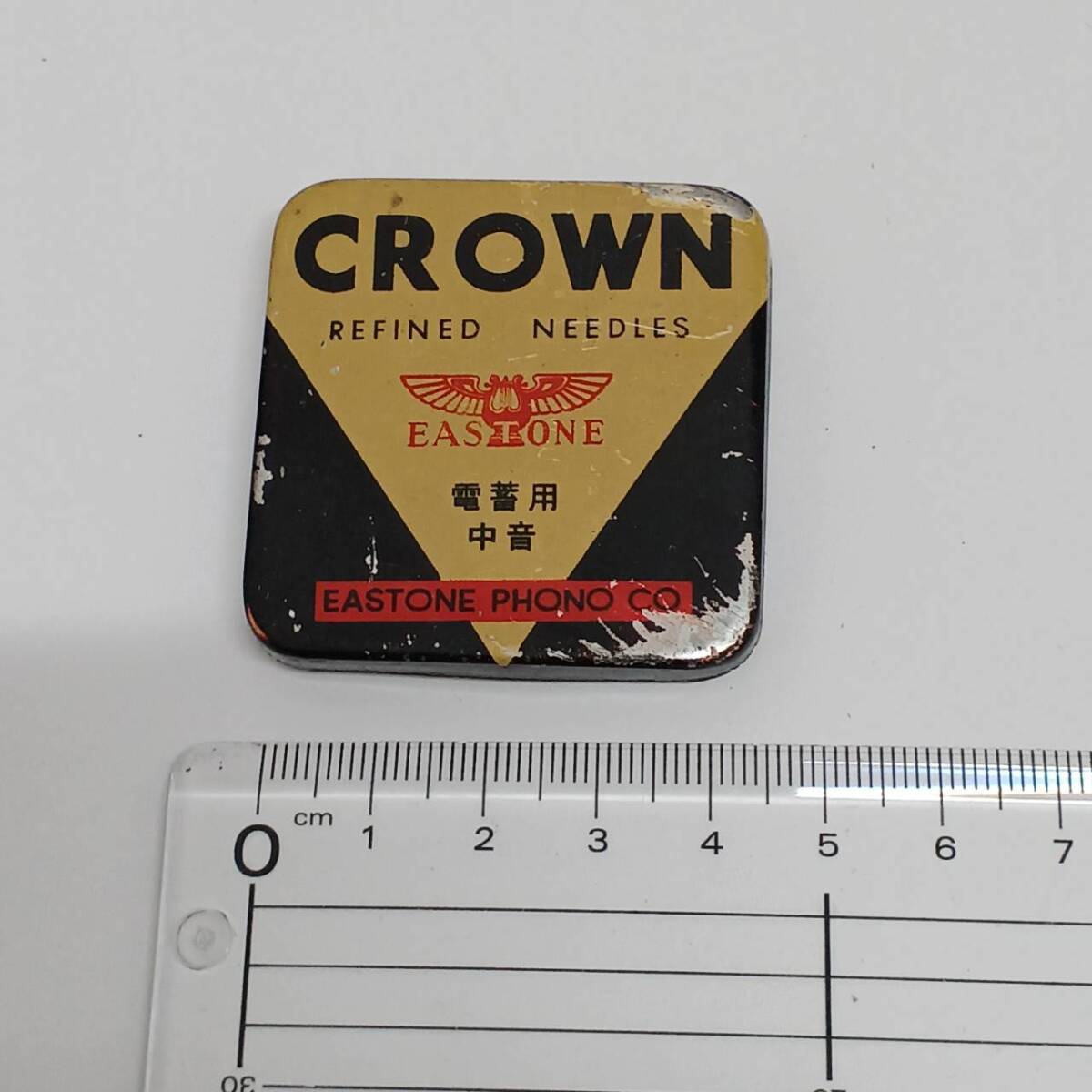 CROWN クラウン 蓄音機 鉄針 電畜用 中音 ヴィンテージ EASTONE PHONO　CO.　昭和レトロ_画像2