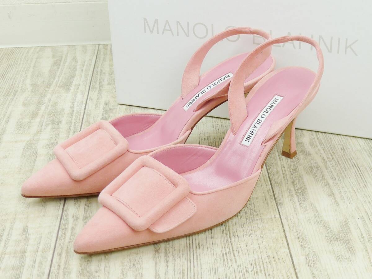 Manolo Blahnik マノロブラニク 22SS MAYSLI スエードパンプス Manolo Blahnik マノロブラニク 22SS MAYSLI スエードパンプス