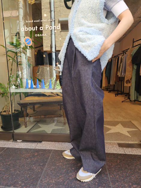 St cecilia/GIRLISH 今季24SS完売 グルカデニム ワイドパンツ St cecilia/GIRLISH 今季24SS完売 グルカデニム ワイドパンツ