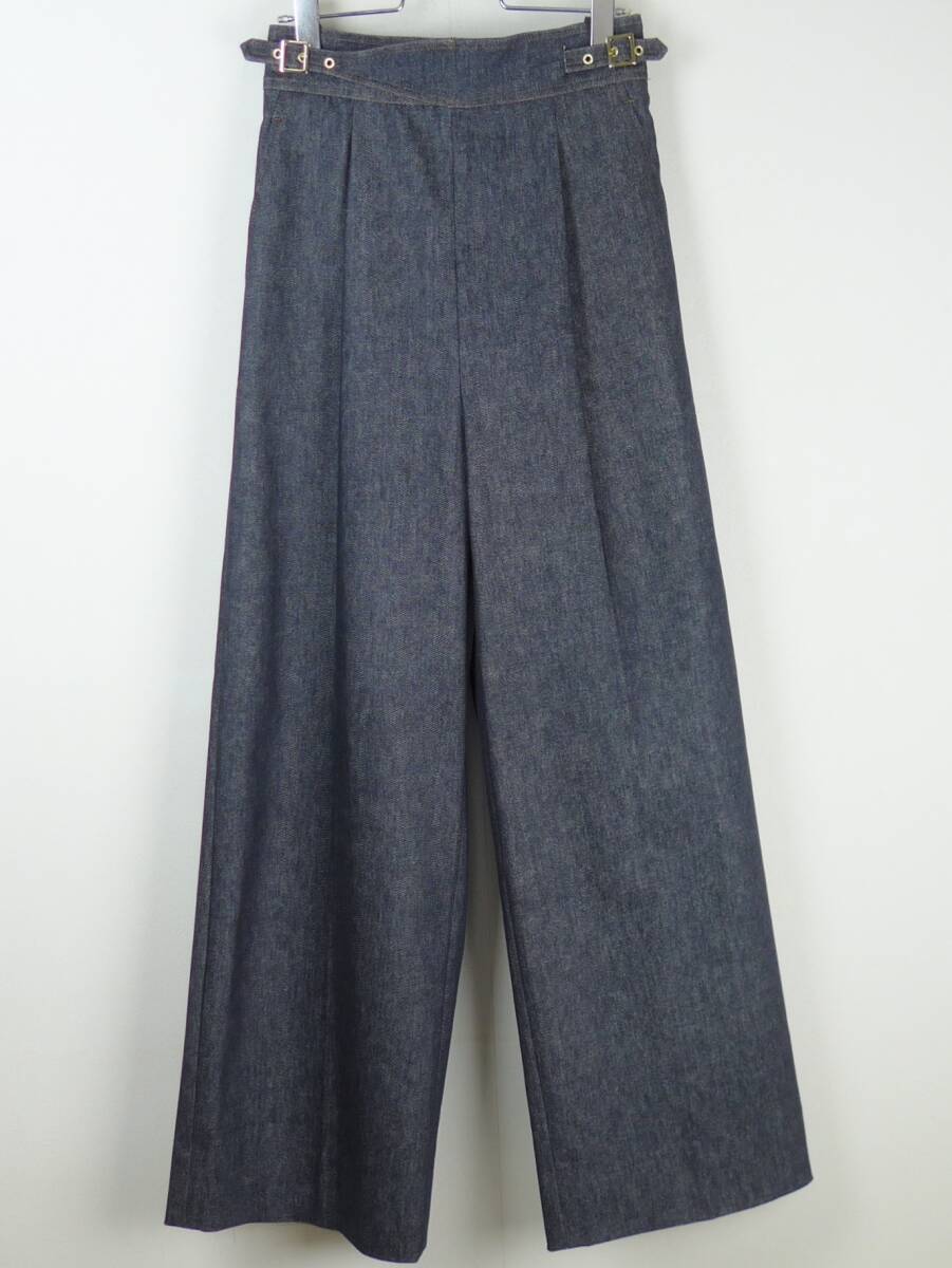 St cecilia/GIRLISH 今季24SS完売 グルカデニム ワイドパンツ St cecilia/GIRLISH 今季24SS完売 グルカデニム ワイドパンツ