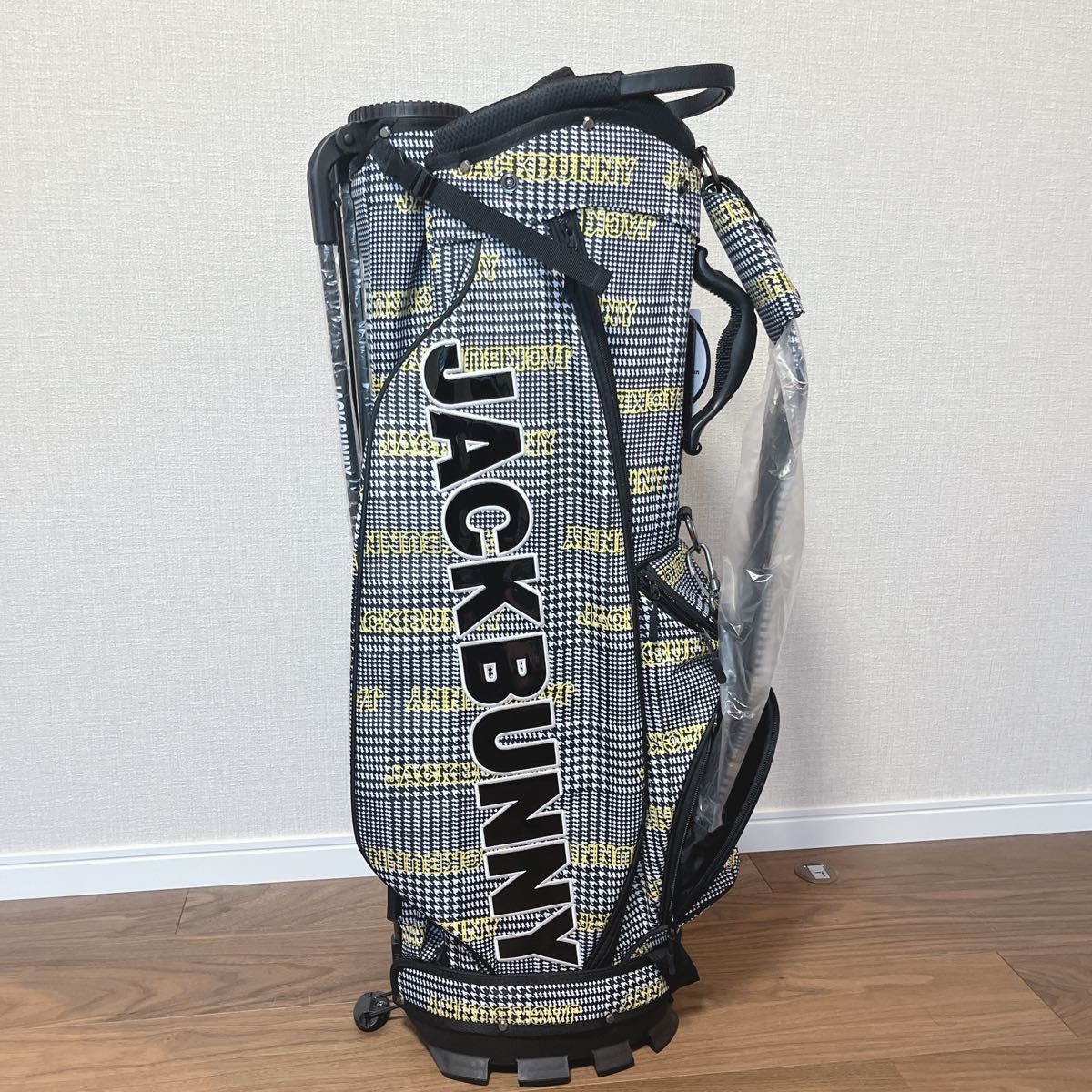 新品 ジャックバニー 親子キャディバッグ セルフスタンド付 新品 ジャックバニー 親子キャディバッグ セルフスタンド付