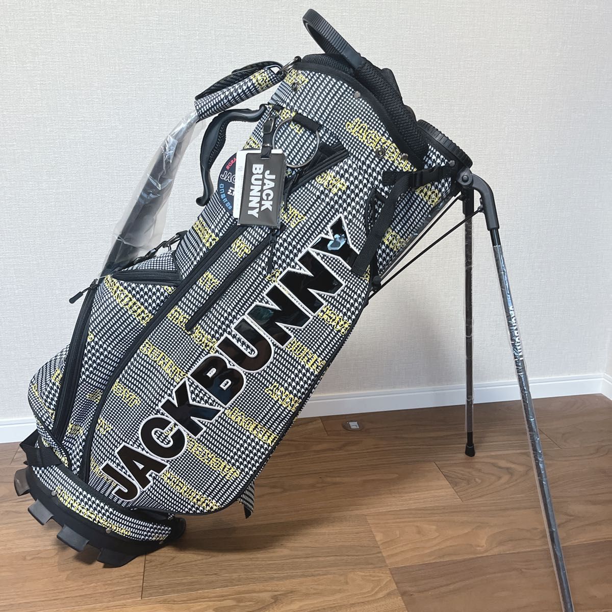 新品 ジャックバニー 親子キャディバッグ セルフスタンド付 新品 ジャックバニー 親子キャディバッグ セルフスタンド付