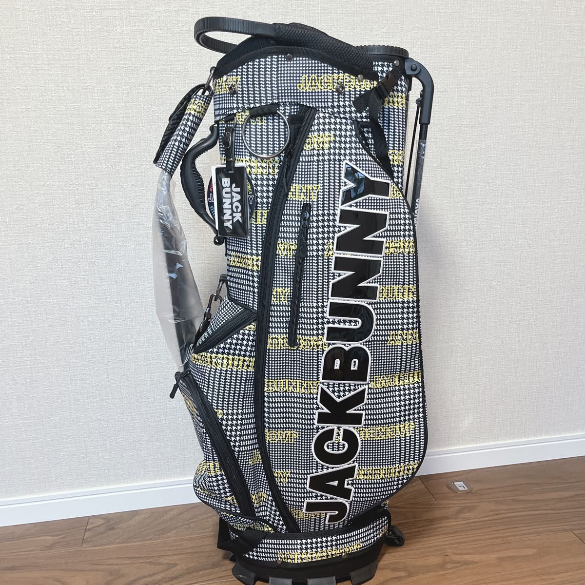 新品 ジャックバニー 親子キャディバッグ セルフスタンド付 新品 ジャックバニー 親子キャディバッグ セルフスタンド付