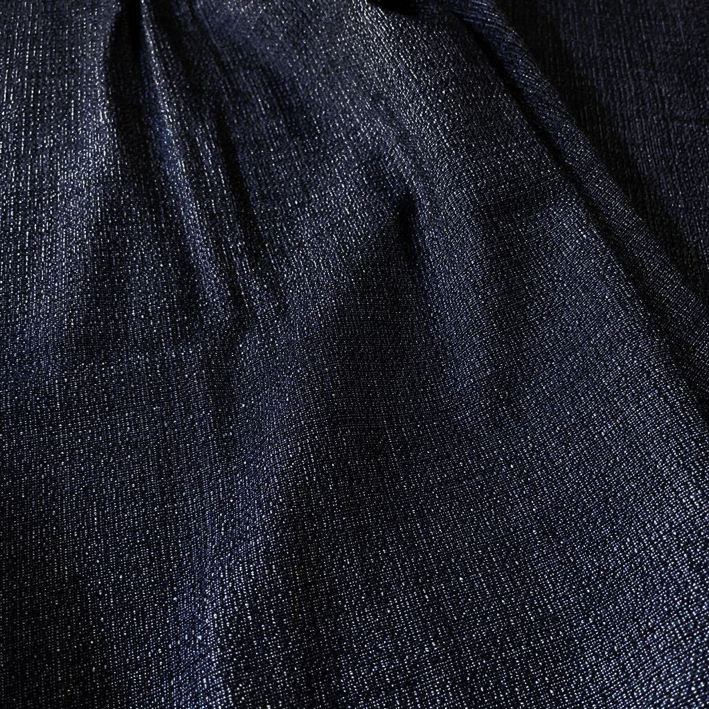 イタリア製 紺 150×230弱 ウール98 サマー ストレッチ_画像6