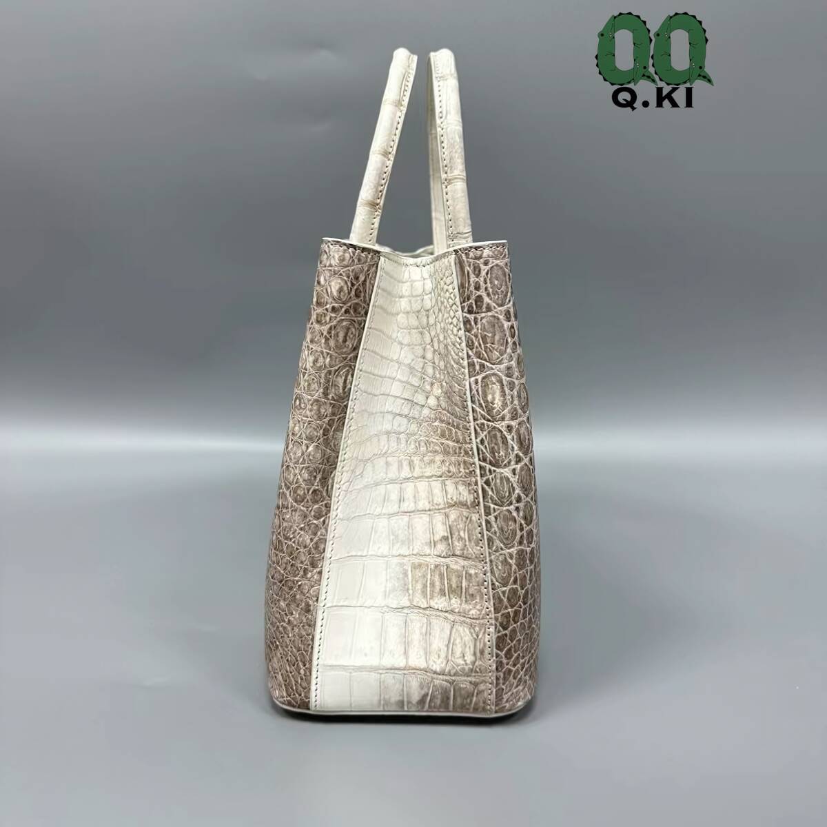  new work himalaya white crocodile wani leather genuine article . leather use center taking . diagonal .. handbag shoulder bag lady's bag 