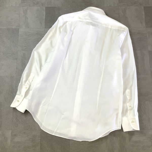 良品 Maker’s Shirt メーカーズシャツ 鎌倉シャツ 無地シャツ ホワイトシャツ 長袖シャツ メンズ ホワイト 39-83 15 1/2 -32 1/2 SIDS15 1の画像2