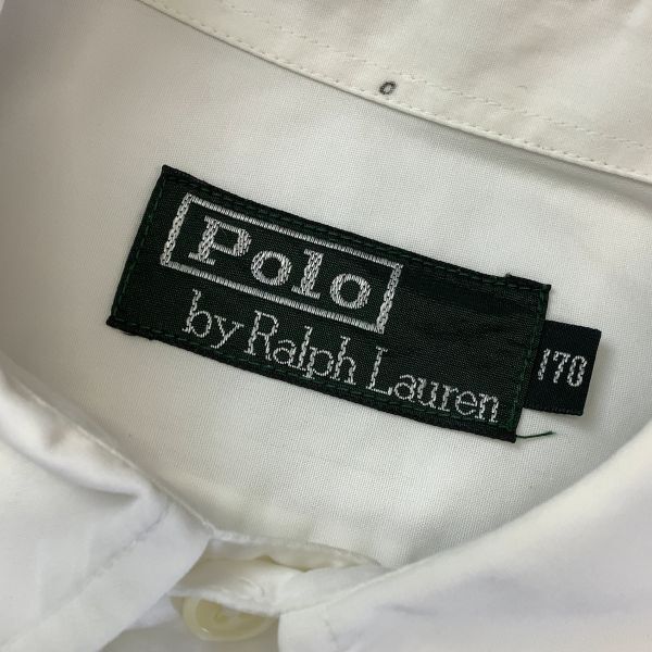 POLO by Ralph Lauren ポロ ラルフローレン カラーポニー刺繍 長袖シャツ ボーイズ 170 メンズ レディース可能 L相当 ホワイト_画像6