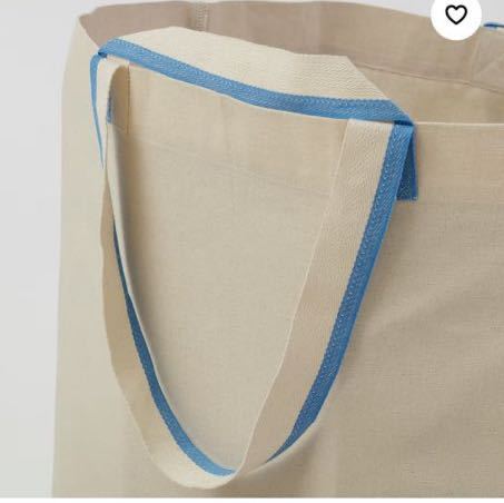 【新品】IKEA /スピクラク SPIKRAK / キャリーバッグ L, 綿/ナチュラル, 50 l/ エコバッグ 買い物袋 大容量_画像2