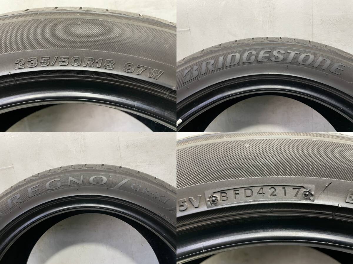 【埼玉発】（引き取り可能）235/50R18 ブリヂストン REGNO GR-XI 2本　　＃c00699_画像9