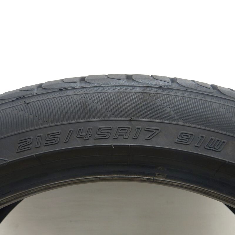 中古タイヤ 215/45r17 タイヤ ダンロップ エナセーブ EC204 1本 単品 レクサスCT 86 アベンシス アルテッツァ 中古 17インチ_画像4