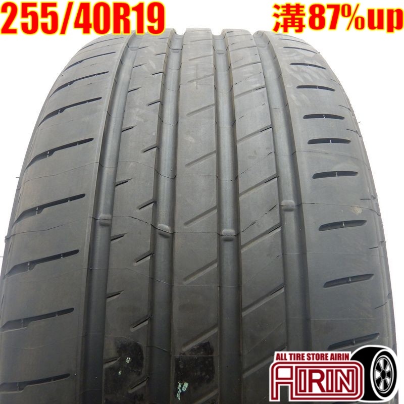 中古タイヤ 255/40r19 タイヤ ブリヂストン ポテンザ S007A 1本 単品 スバル レガシィ 日産フェアレディZ ボルボ S90 中古 19インチ_画像1