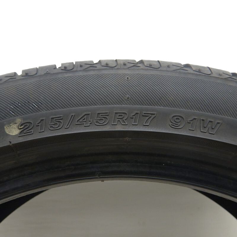 中古タイヤ 215/45r17 タイヤ セイバーリング SL201 1本 単品 レクサスCT 86 アベンシス アルテッツァ 中古 17インチ_画像4